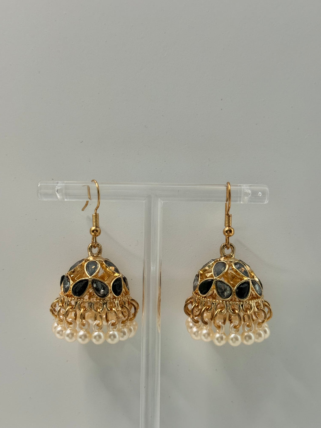 Gold Kundan Jhumki